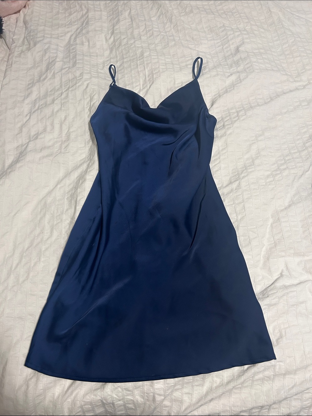 Urban Outfitters Navy Cowl Slip Dress